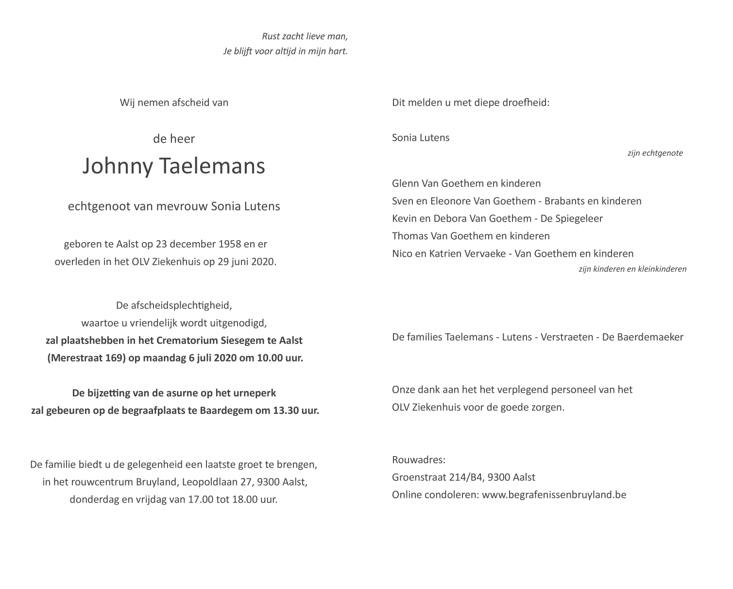 Overleden Recente Overlijdensberichten